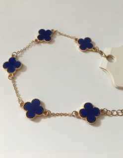 Fashion Jewelry náramek modrý se zlatým 2-lo138